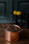 Antique French Copper Baking Dish with Hand-Cut Handles, c.1880